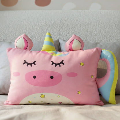 Kinderkissen Luna Einhorn - Rosa