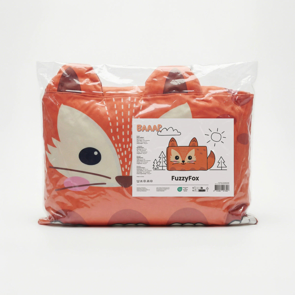 Kinderkissen Vinnie Fuchs - Orange/Beige