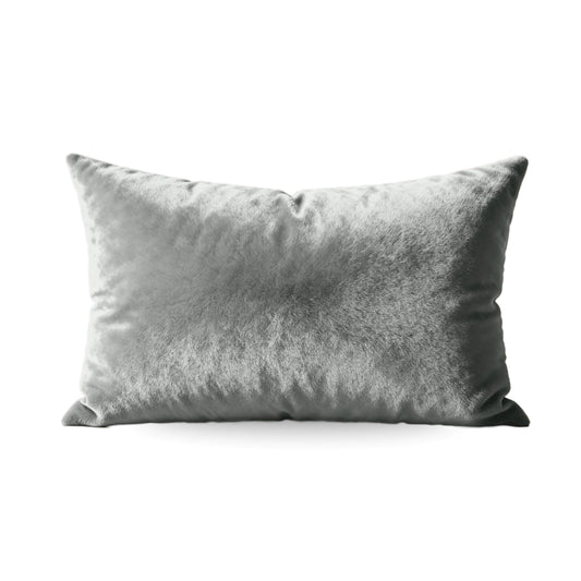 Rechteckige khakifarbene Zelesta Flanel Uni Kissenbezüge Set von 2 in 80x80cm, präsentiert vor einem weißen Hintergrund.