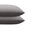 Zelesta Comfort Uni diamond Kissenbezug Set von 2 – Braun-Grau