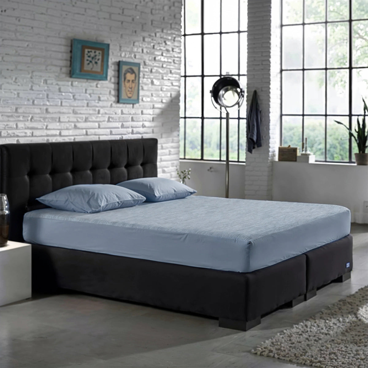 Zelesta Special Cooling Blend Spannbettlaken - Sanftes Blau