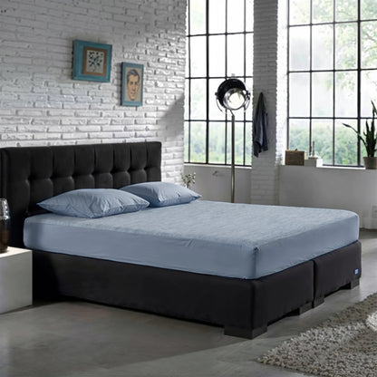 Zelesta Special Cooling Blend Spannbettlaken - Sanftes Blau