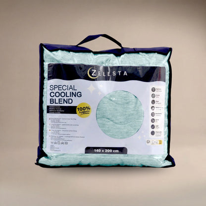 Zelesta Special Cooling Blend Sommerbettdecke - Frisches Mintgrün