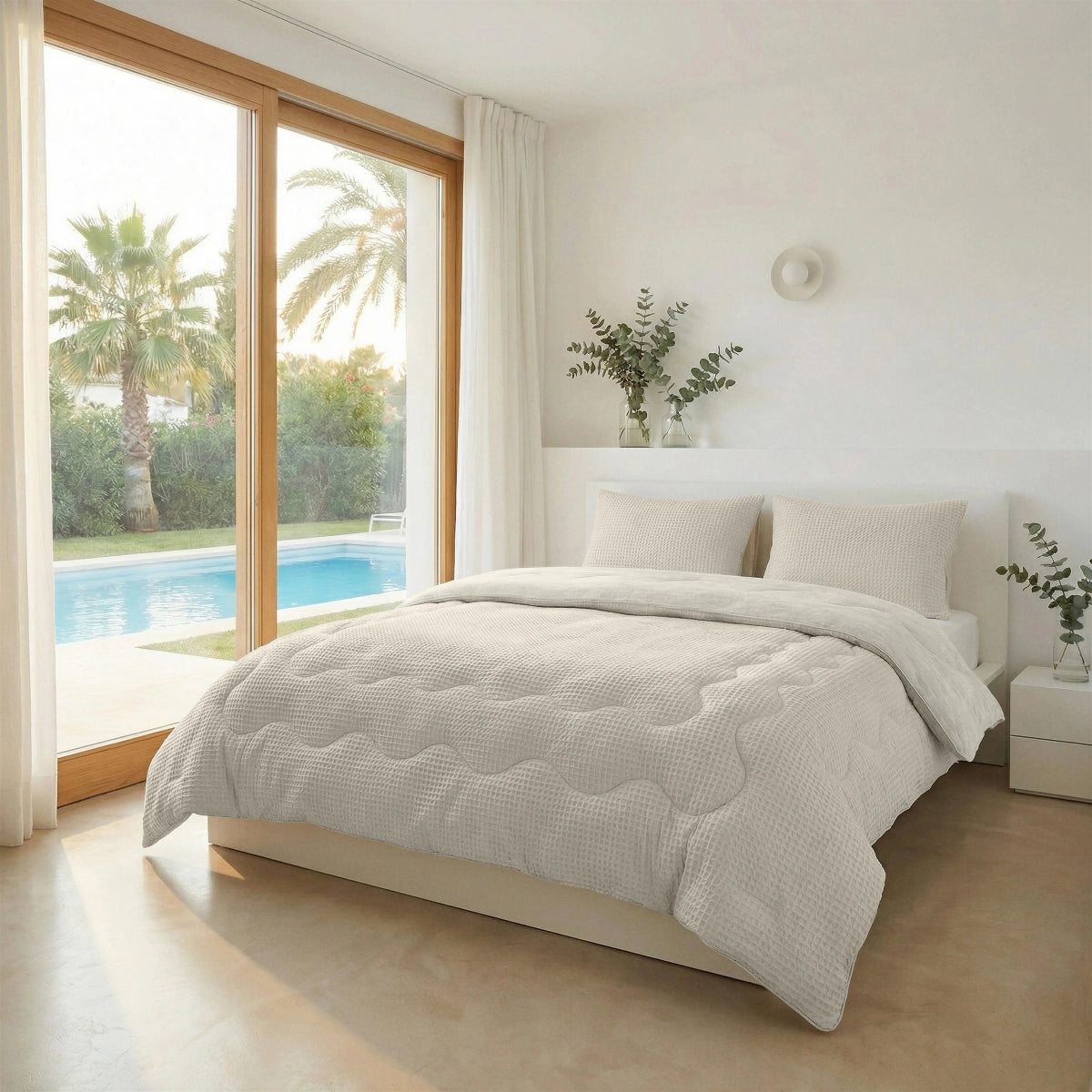 Zelesta Special Cooling Serene Sommerbettdecke - Cremeweiß