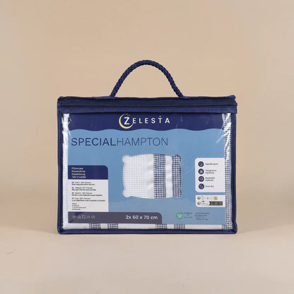 Zelesta Special Hampton Kissenbezug 2er-Set - Blau