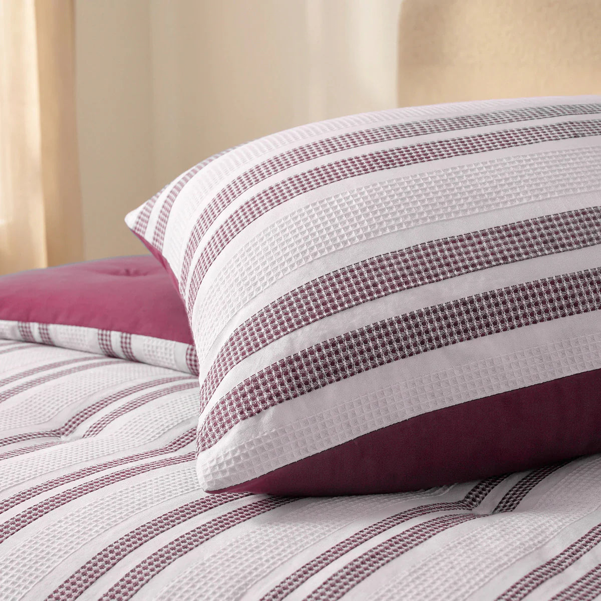 Zelesta Special Hampton Kissenbezug 2er-Set - Bordeauxrot