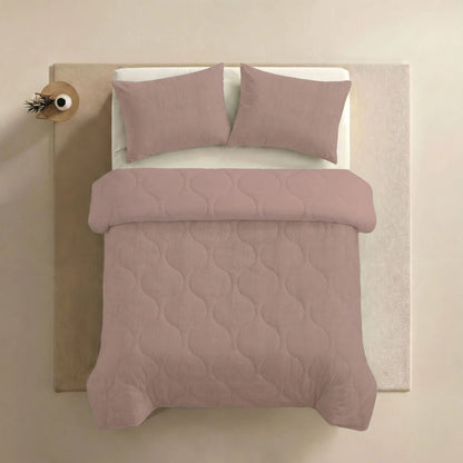 Zelesta Special Seersucker Sommerbettdecke - Puder Rosa