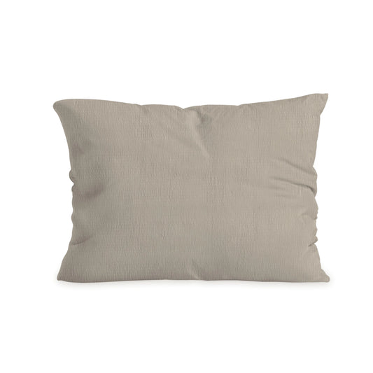 Zelesta Special Seersucker Kissenbezug Set von 2 - Warm Grau