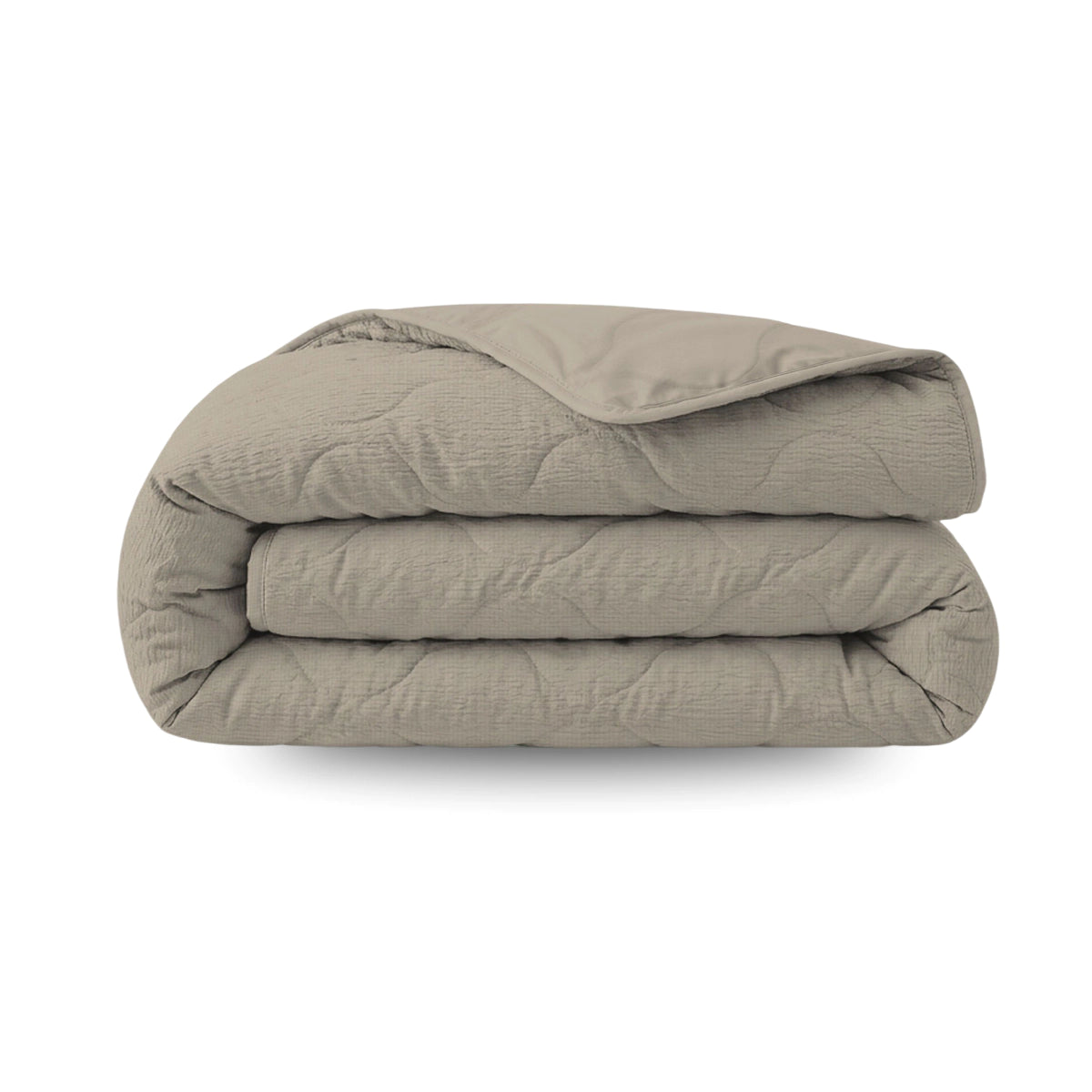 Zelesta Special Seersucker Sommerbettdecke - Warm Grau