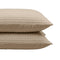 Zelesta Special Teddy Check Kissenbezüge Set von 2 - Taupe