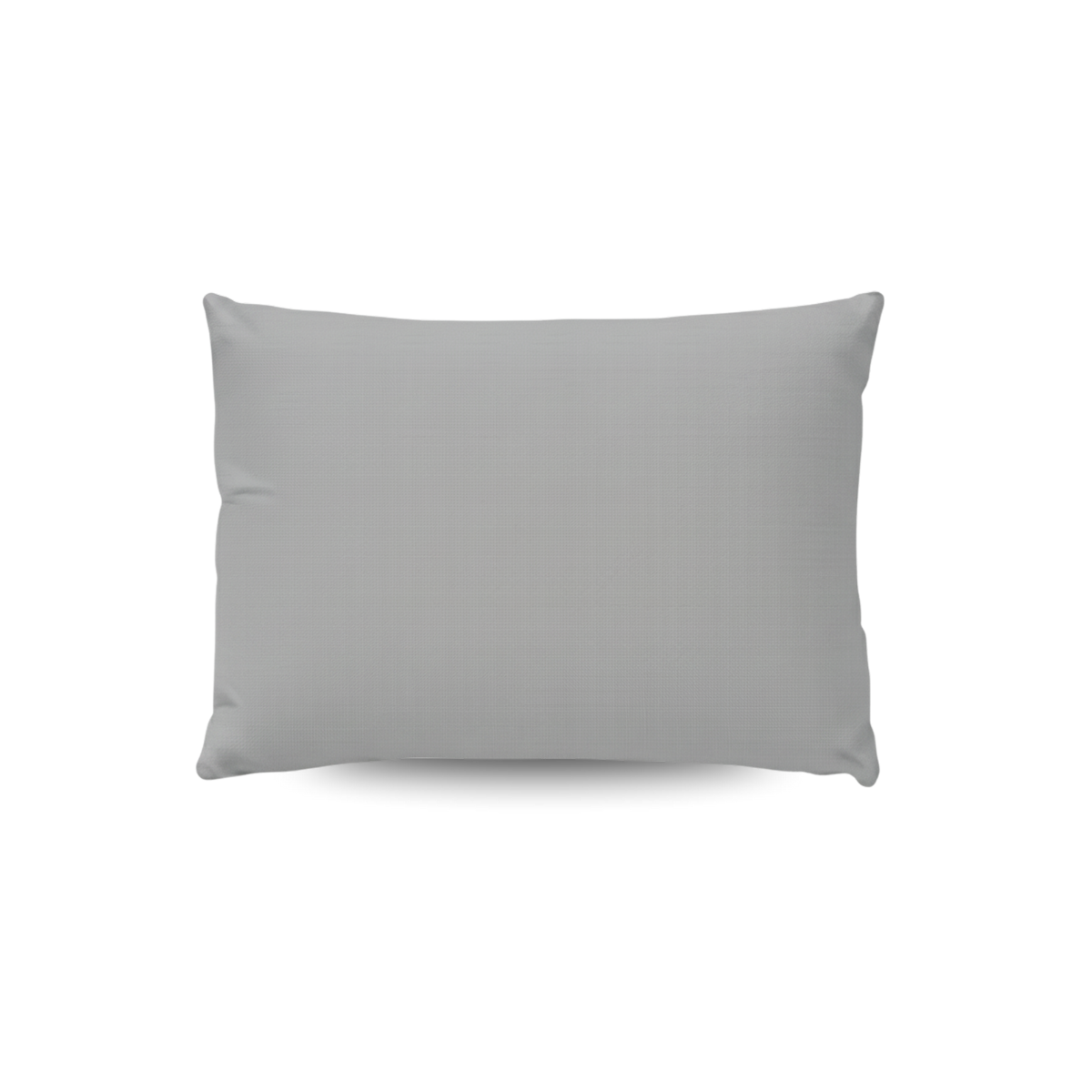 Ein Zelesta Wonderbed Kissenbezüge Baumwolle Set von 2 in Morning Grey (80x80 cm) ist auf einem weißen Hintergrund zentriert und hebt die waschmaschinengeeigneten Kissenbezüge aus superweicher Mikrofaser für einfache Pflege hervor.
