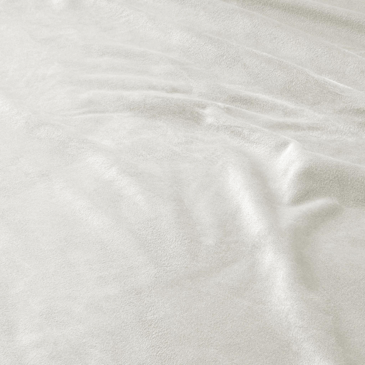 Samt-Spannbettlaken Creme