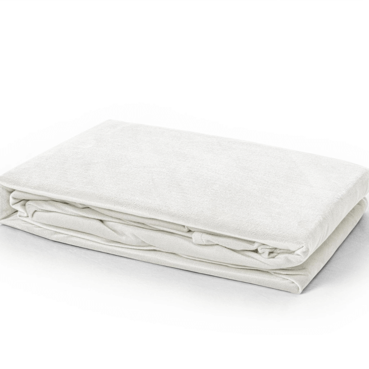 Samt-Spannbettlaken Creme