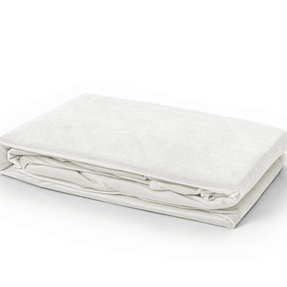 Samt-Spannbettlaken Creme