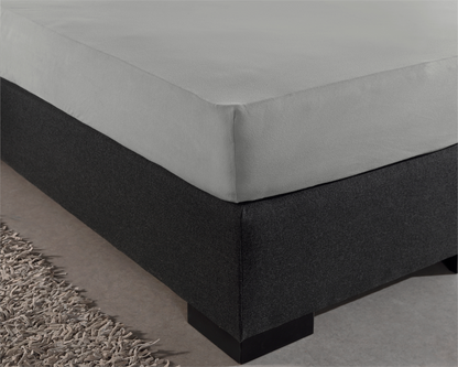 Spannbetttuch Single Jersey Grau