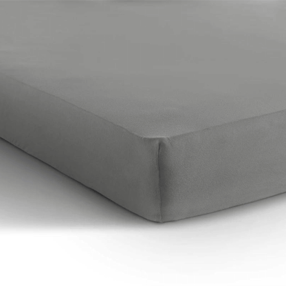 Spannbetttuch Doppel Jersey Grau