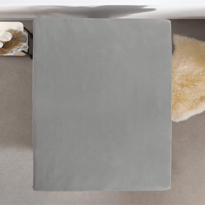 Spannbetttuch Doppel Jersey Grau