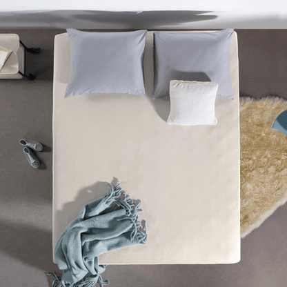 Spannbetttuch Single Jersey Creme