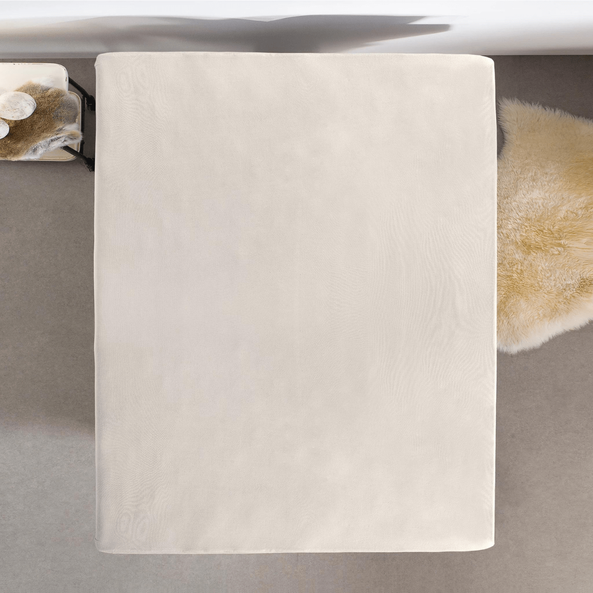 Spannbetttuch Single Jersey Creme