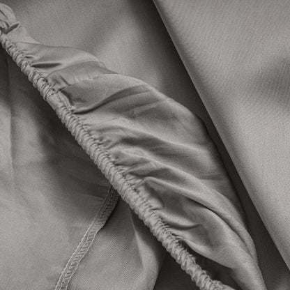 Primaviera Satin Deluxe Spannbetttuch Grau