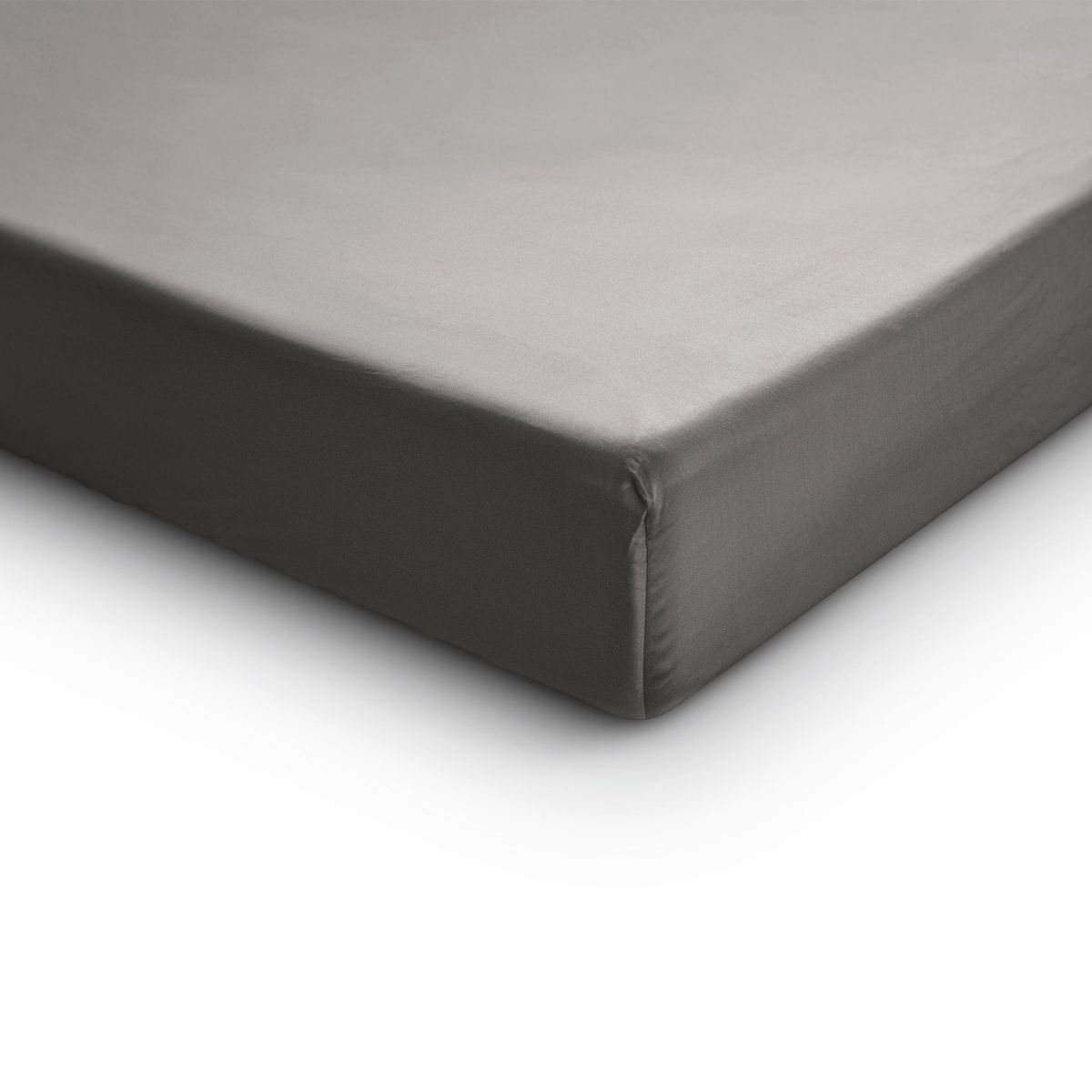 Primaviera Satin Deluxe Spannbetttuch Grau